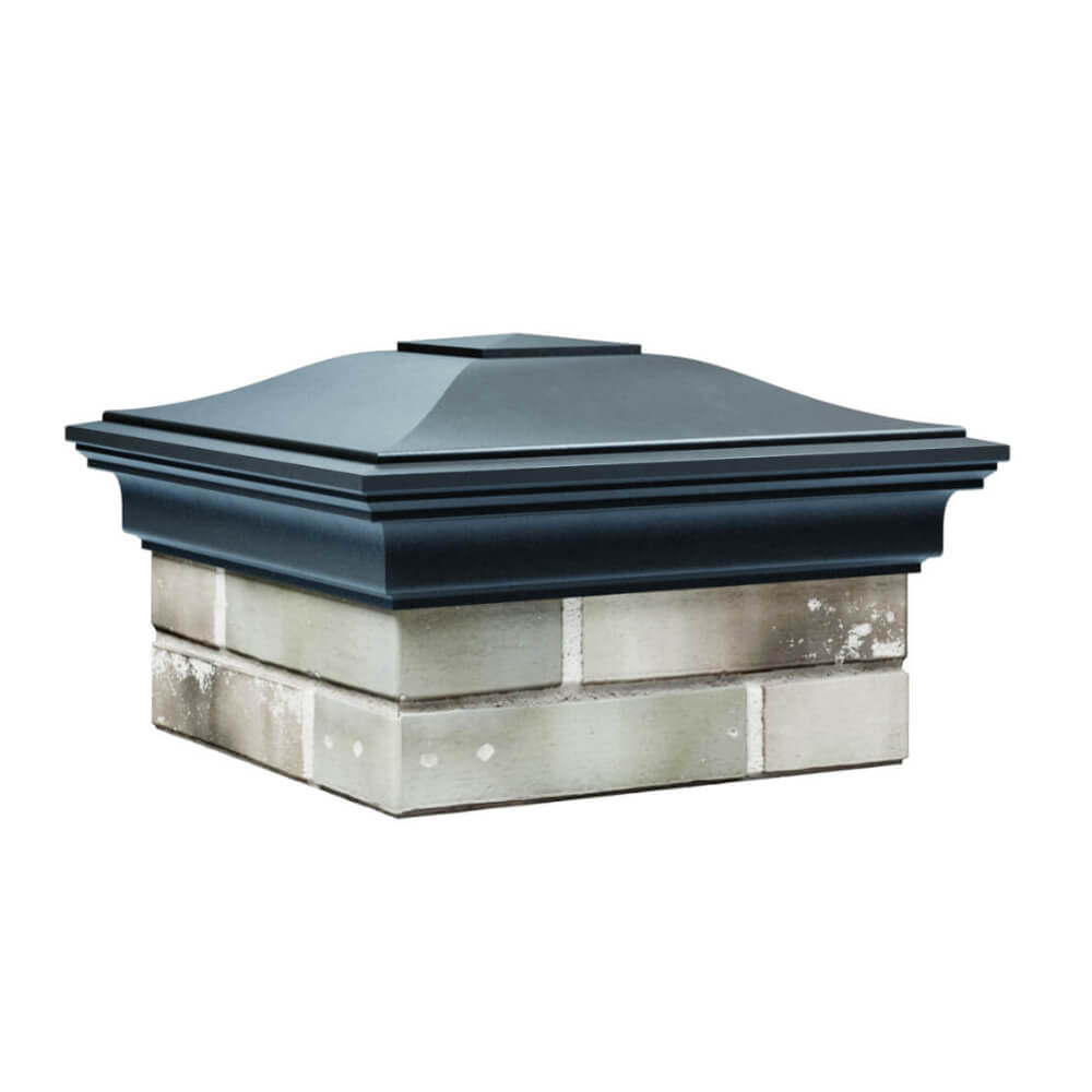 Колпак Zking Монблан Серый на столб 1.5х1.5 еврокирпича 0.7НФ (355х355мм) в Феодосии фото