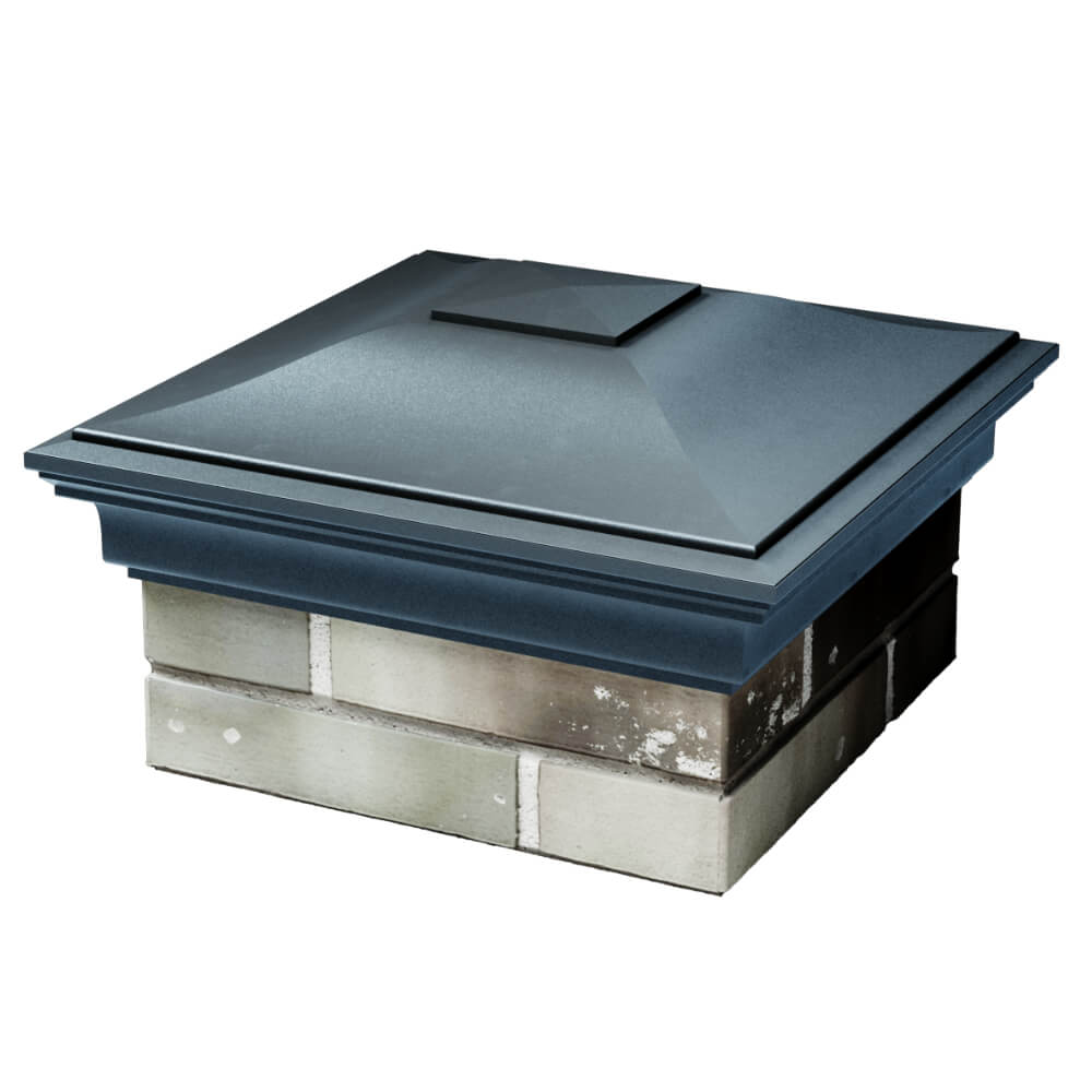 Колпак Zking Монблан Серый на столб 1.5х1.5 кирпича (385х385мм) в Феодосии фото