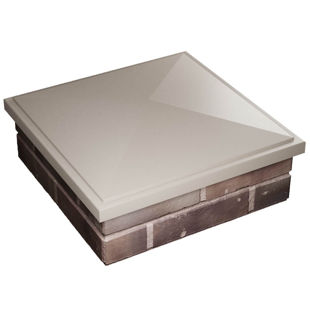 Колпак Zking БонаМоно Бежевый на столб 2х2 кирпича (515х515, 530х530мм) в Феодосии фото