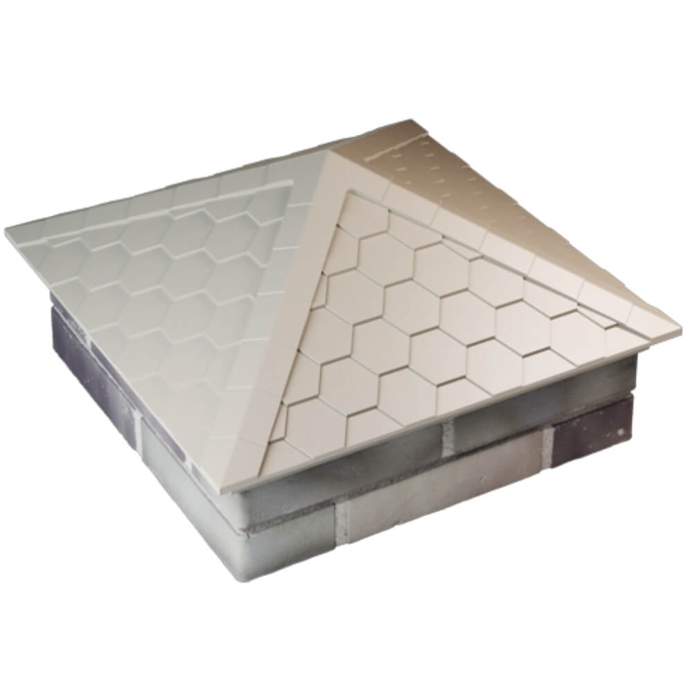 Колпак Zking Эверест Бежевый на столб 2х2 кирпича (535х535мм) Феодосия фото