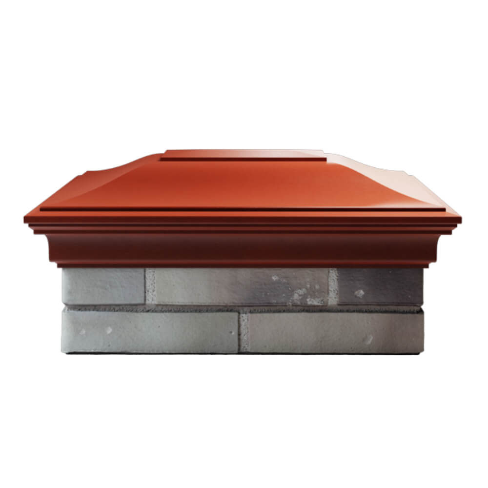 Колпак Zking Монблан Красный на столб 2х1.5 кирпича (515х385мм) в Феодосии фото