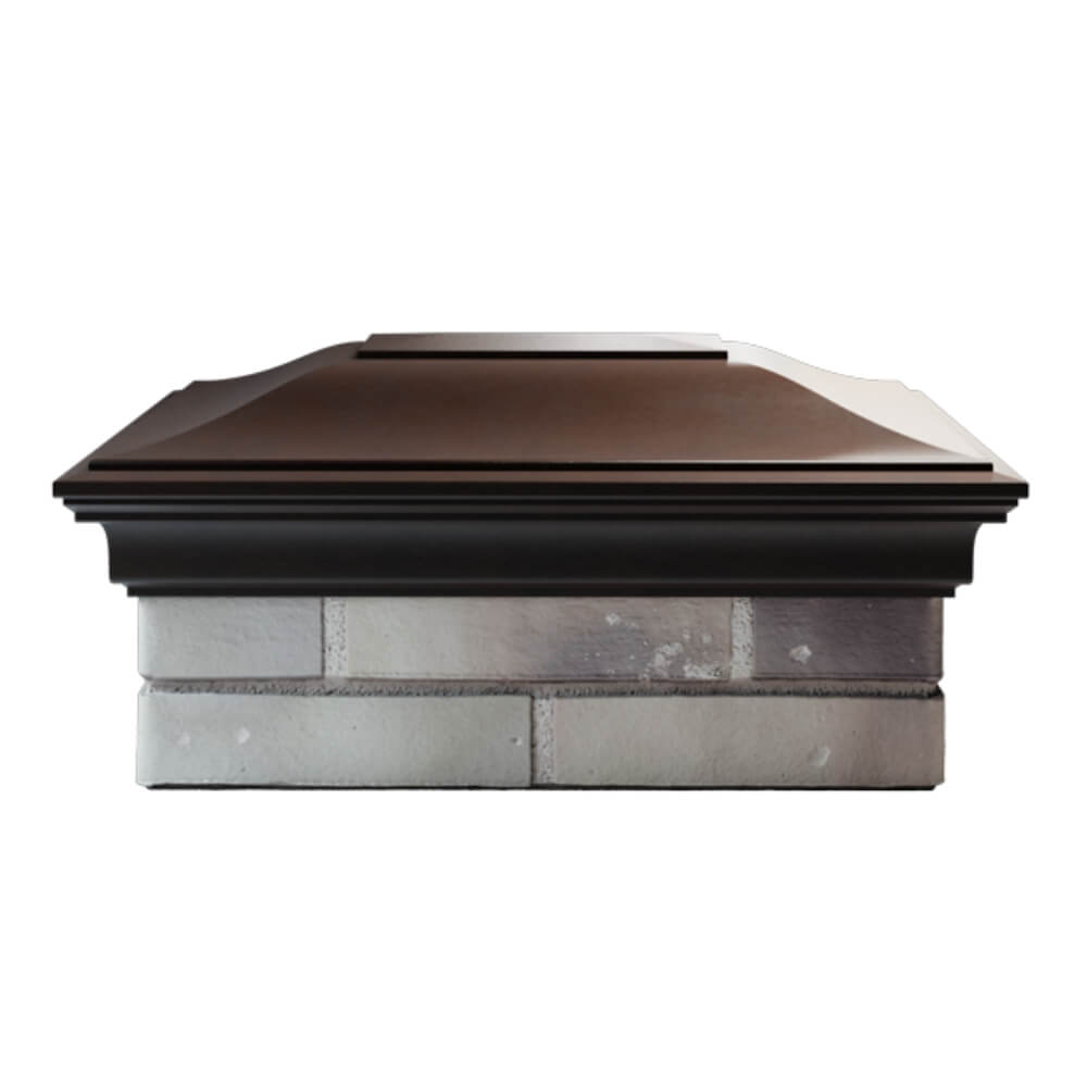 Колпак Zking Монблан Коричневый на столб 2х1.5 кирпича (515х385мм) в Феодосии фото