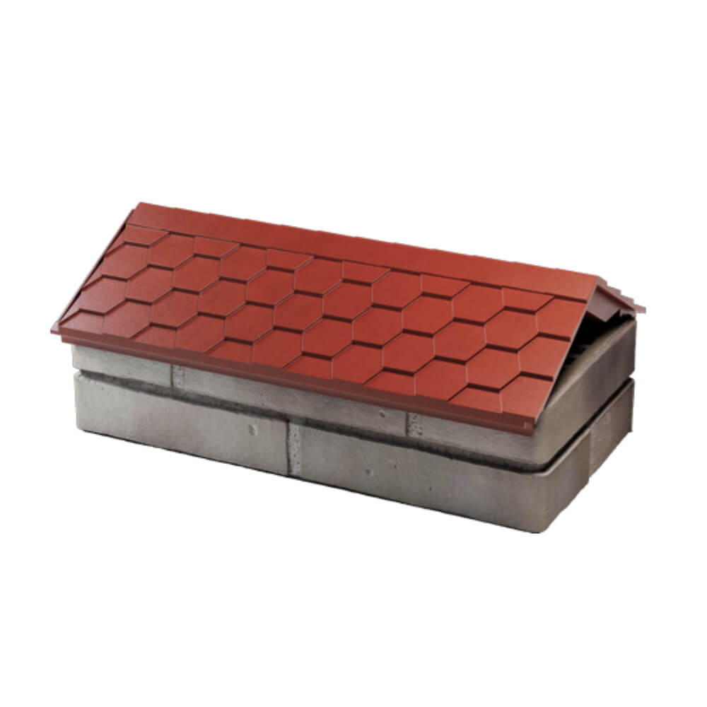 Парапет Zking Эверест Красный с посадкой на 1 кирпич (200/225/255мм) в Феодосии фото