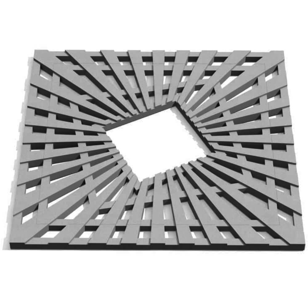 Приствольная решетка для дерева ZKING ATMOSPHERE 1.2х1.2м Серая Феодосия фото