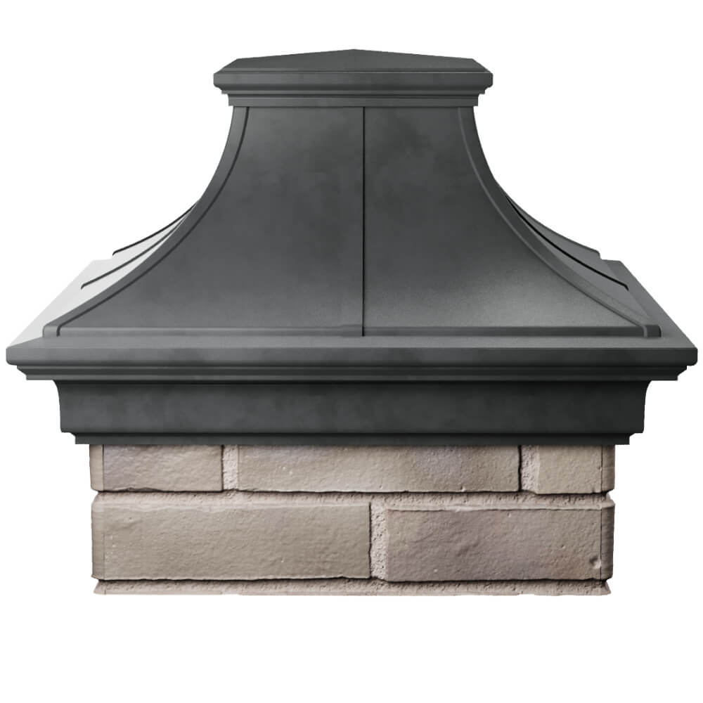 Колпак Zking Монблан Премиум Серый на столб 1.5х1.5 кирпича (385х385мм) Феодосия фото