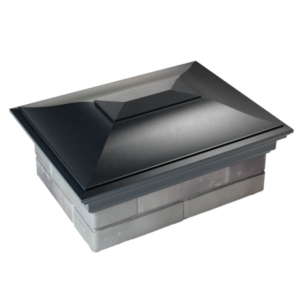 Колпак Zking Монблан Черный на столб 2х1.5 кирпича (515х385мм) Феодосия фото