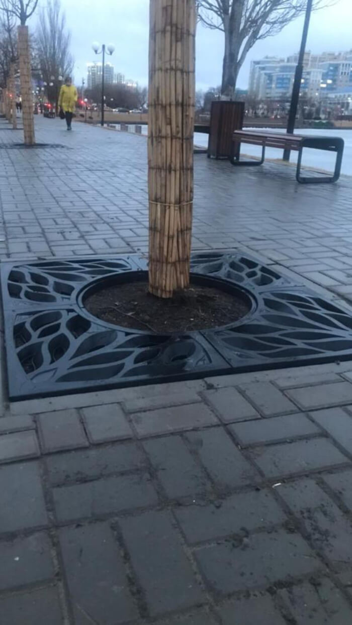 Приствольная решетка для дерева ZKING CRUST 1.2х1.2м Черная в Феодосии фото