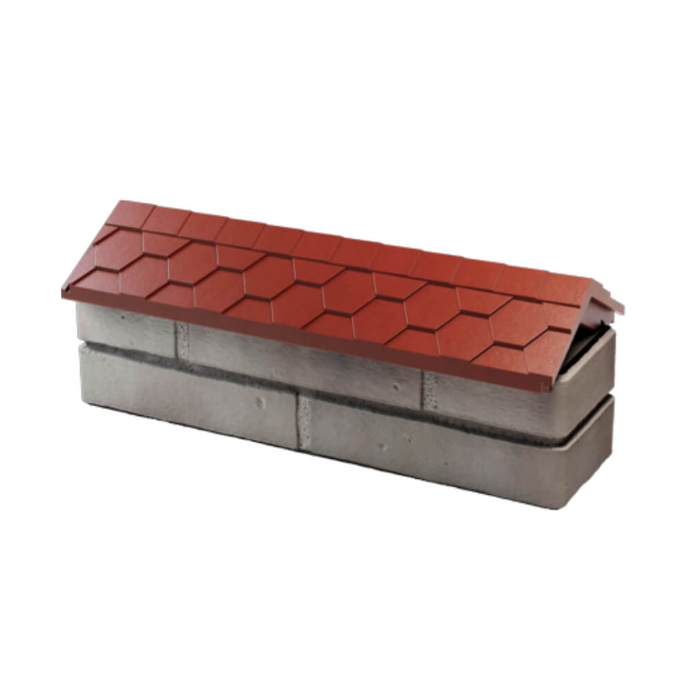 Парапет Zking Эверест Красный с посадкой на 0.5 кирпича (130мм) в Феодосии фото