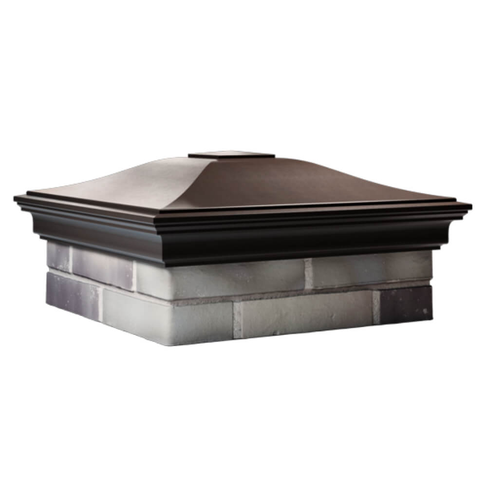 Колпак Zking Монблан Коричневый на столб 2х2 кирпича (515х515мм) в Феодосии фото