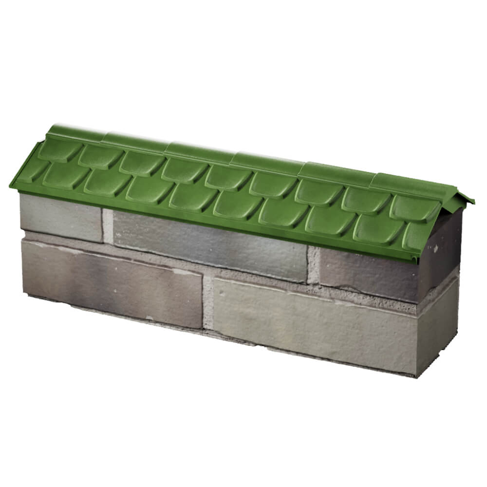 Парапет Zking Эльбрус Зеленый с посадкой на 0.5 кирпича (130мм) в Феодосии фото