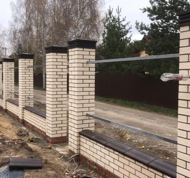 Колпак Zking Бона ХайТек Коричневый на столб 1.5х1.5 кирпича (385х385мм) в Феодосии фото