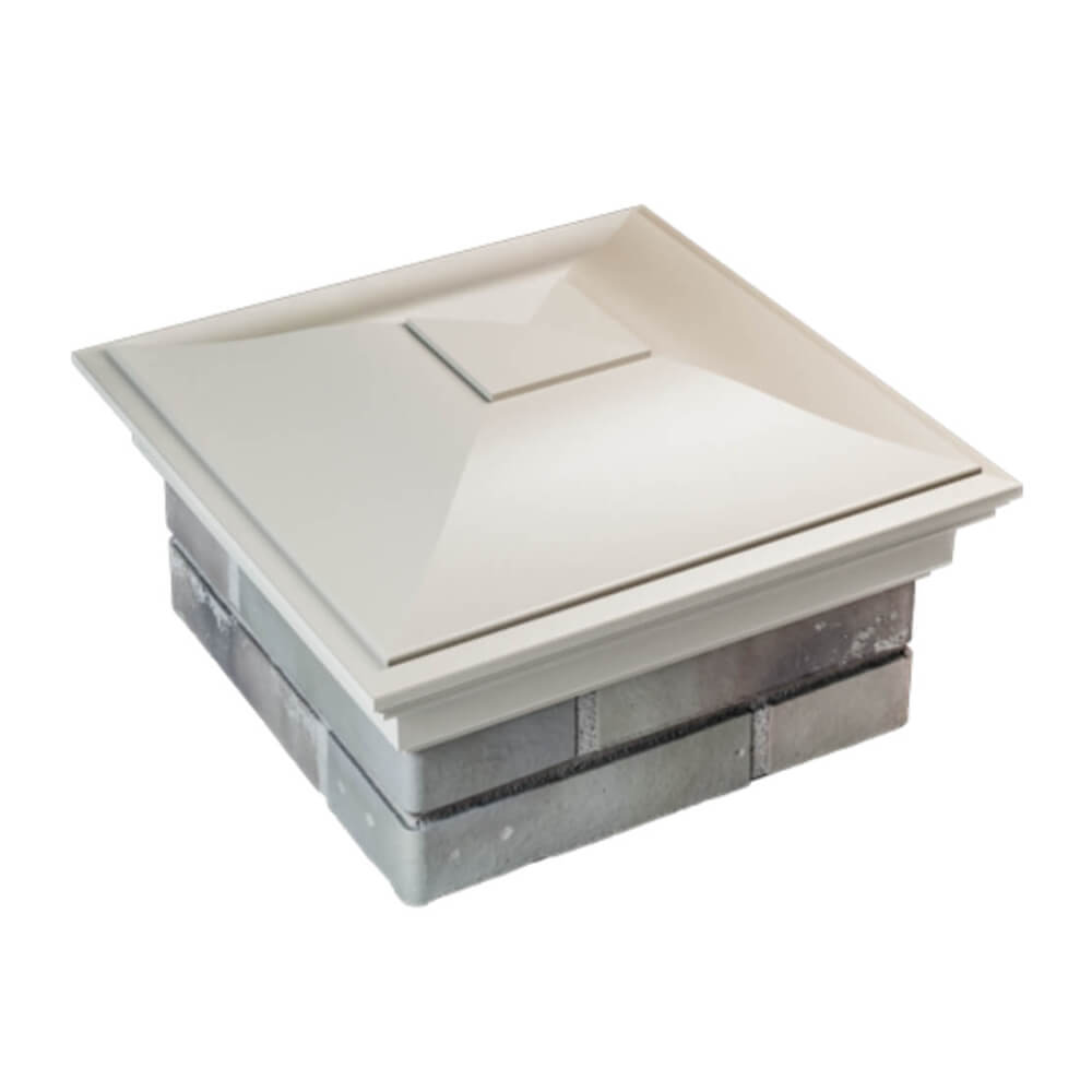 Колпак Zking Монблан Бежевый на столб 1.5х1.5 еврокирпича 0.7НФ (355х355мм) в Феодосии фото