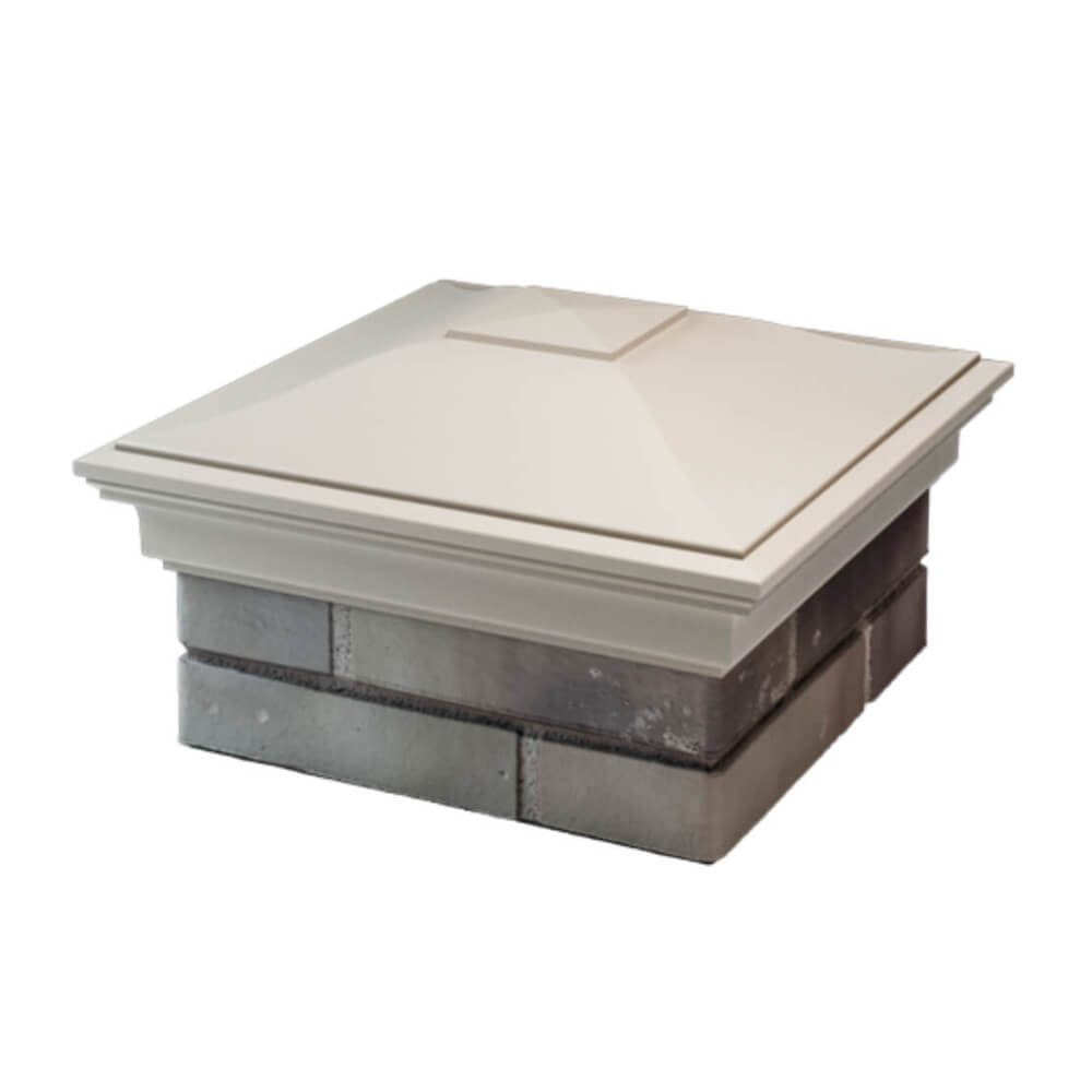 Колпак Zking Монблан Бежевый на столб 1.5х1.5 еврокирпича 0.7НФ (355х355мм) в Феодосии фото