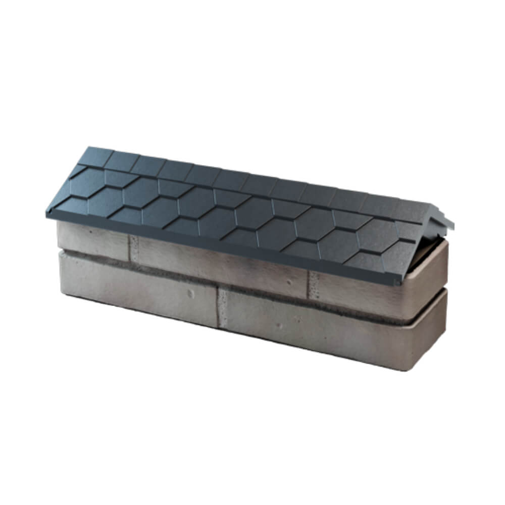 Парапет Zking Эверест Серый с посадкой на 0.5 кирпича (130мм) в Феодосии фото