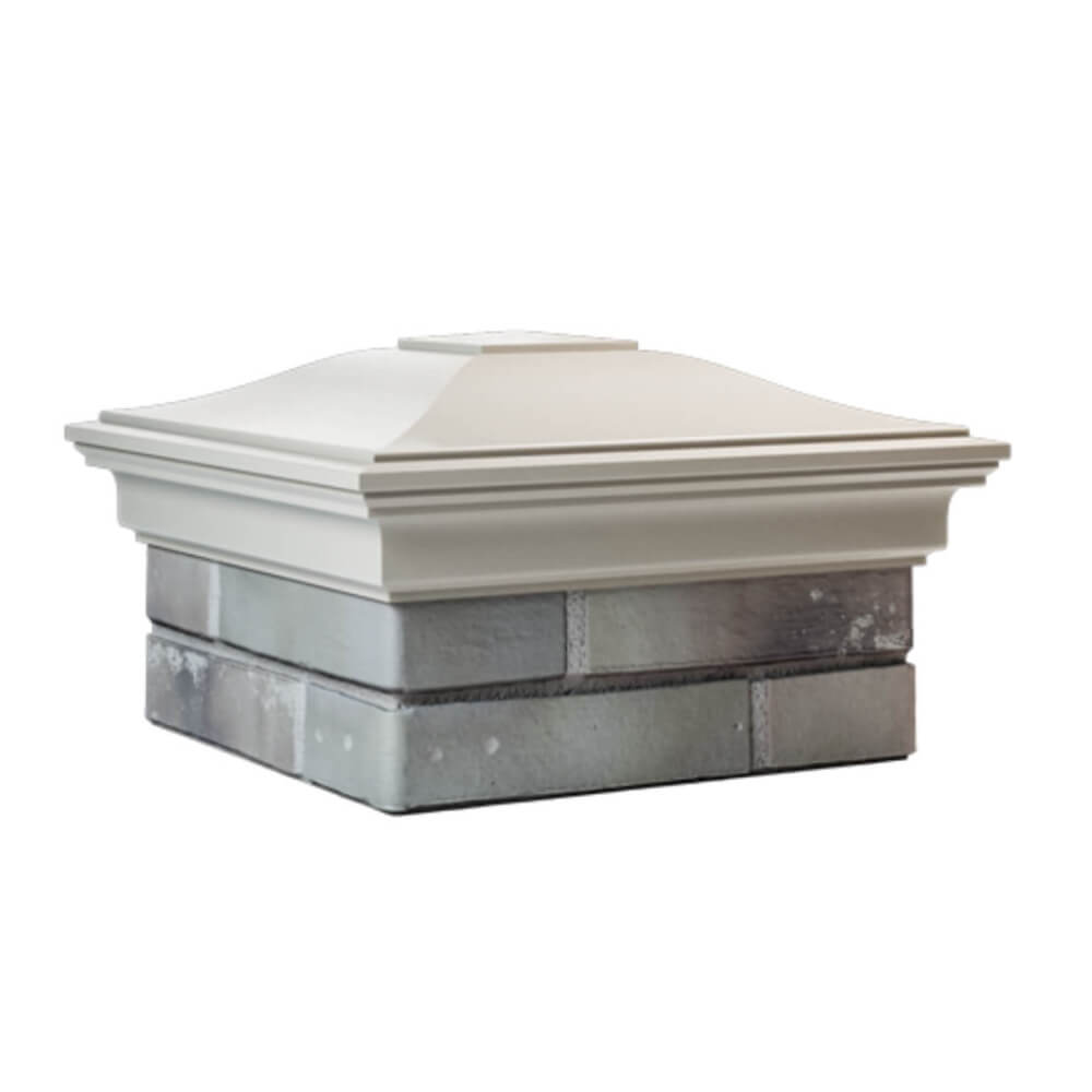 Колпак Zking Монблан Бежевый на столб 1.5х1.5 еврокирпича 0.7НФ (355х355мм) в Феодосии фото