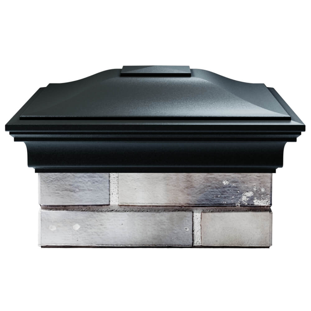 Колпак Zking Монблан Черный на столб 1.5х1.5 кирпича (385х385мм) Феодосия фото