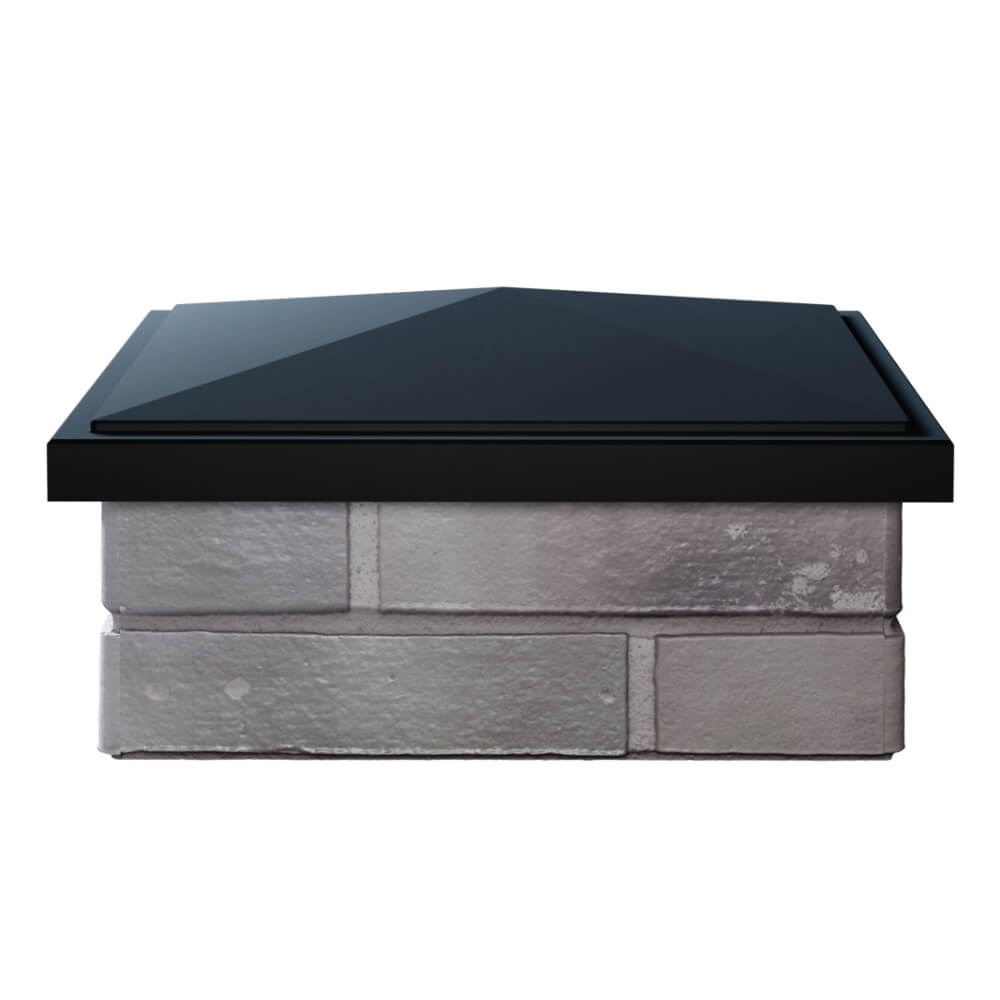 Колпак Zking БонаМоно Черный на столб 1.5х1.5 кирпича (385х385, 400х400мм) Феодосия фото