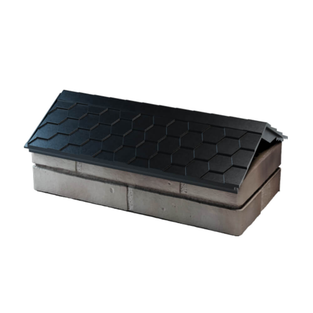 Парапет Zking Эверест Черный с посадкой на 1 кирпич (200/225/255мм) в Феодосии фото