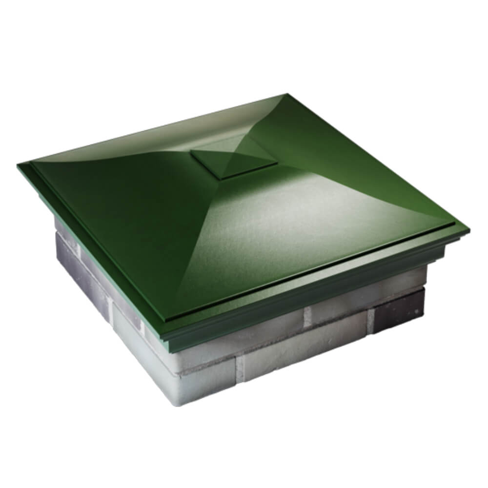 Колпак Zking Монблан Зеленый на столб 2х2 кирпича (515х515мм) Феодосия фото