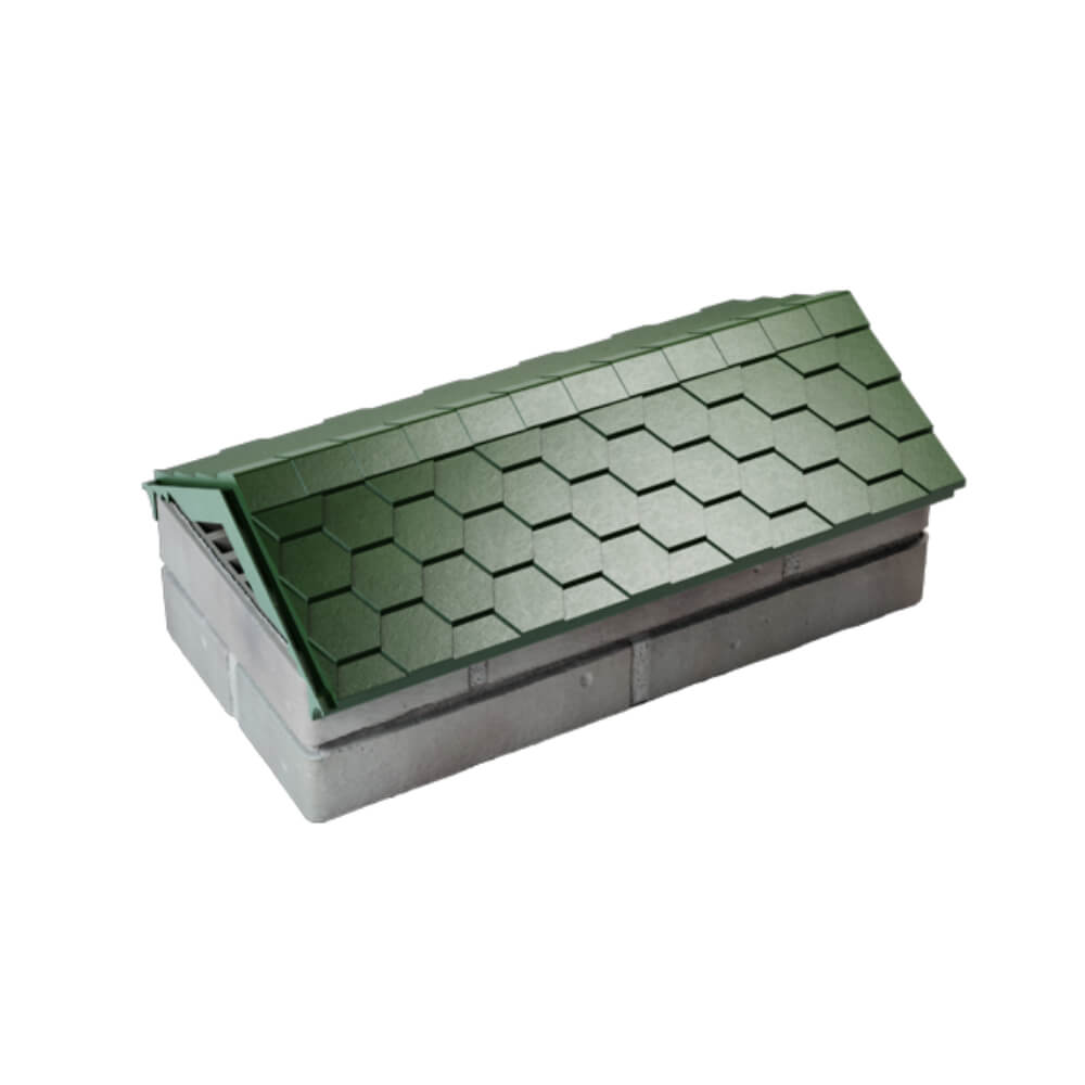 Парапет Zking Эверест Зеленый с посадкой на 1 кирпич (200/225/255мм) в Феодосии фото