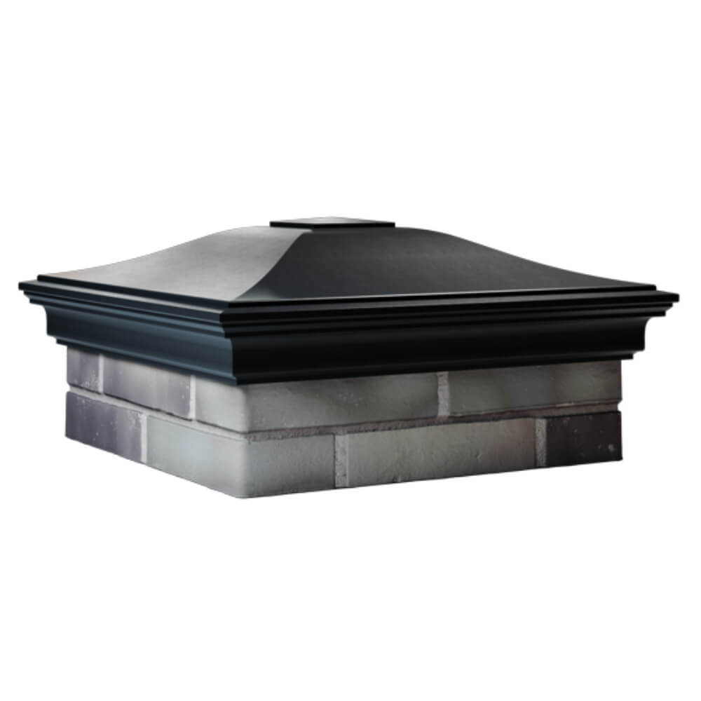 Колпак Zking Монблан Черный на столб 2х2 кирпича (515х515мм) в Феодосии фото