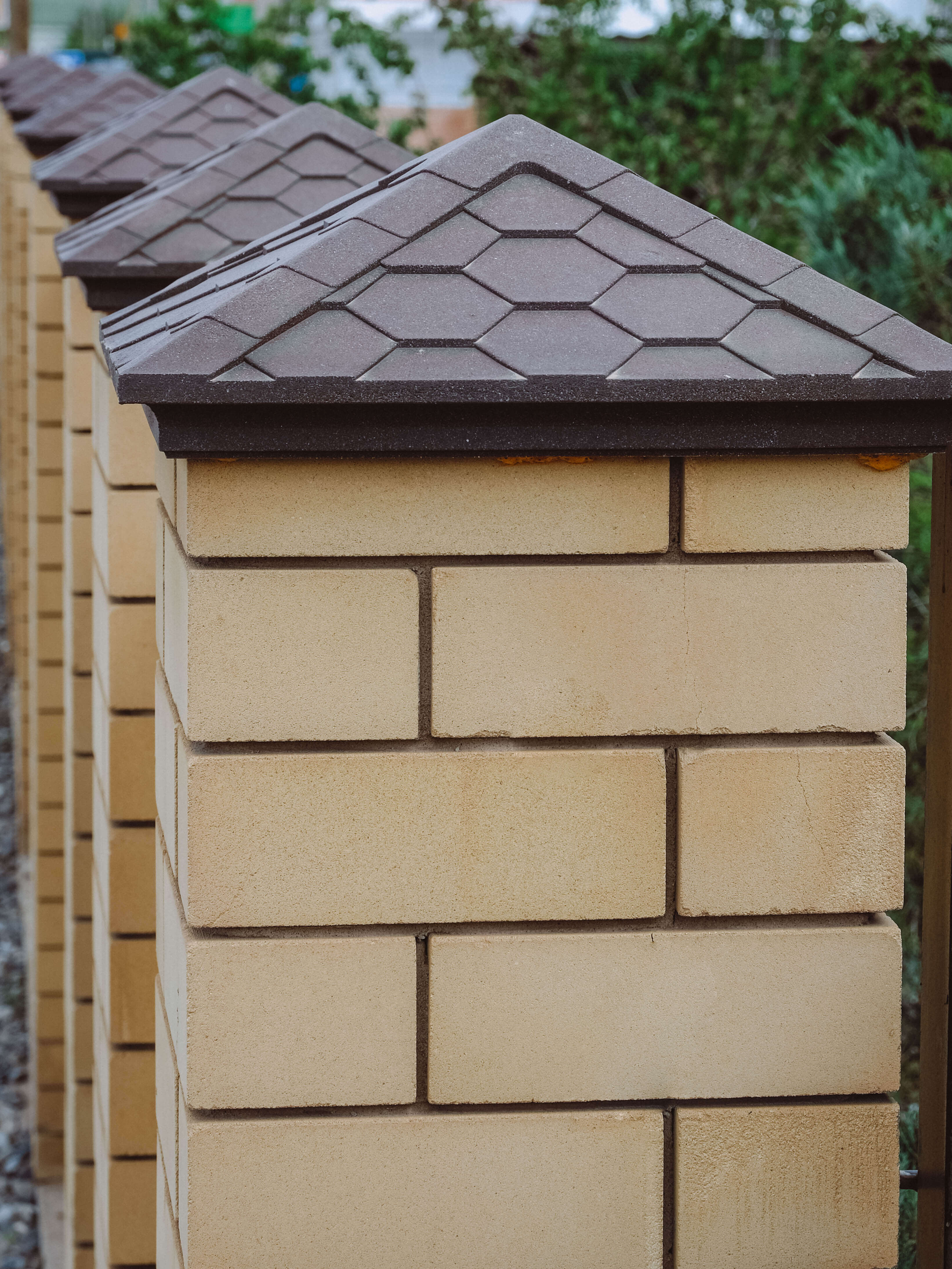 Колпак Zking Эверест Коричневый на столб 1.5х1.5 кирпича (390х390мм) в Феодосии фото