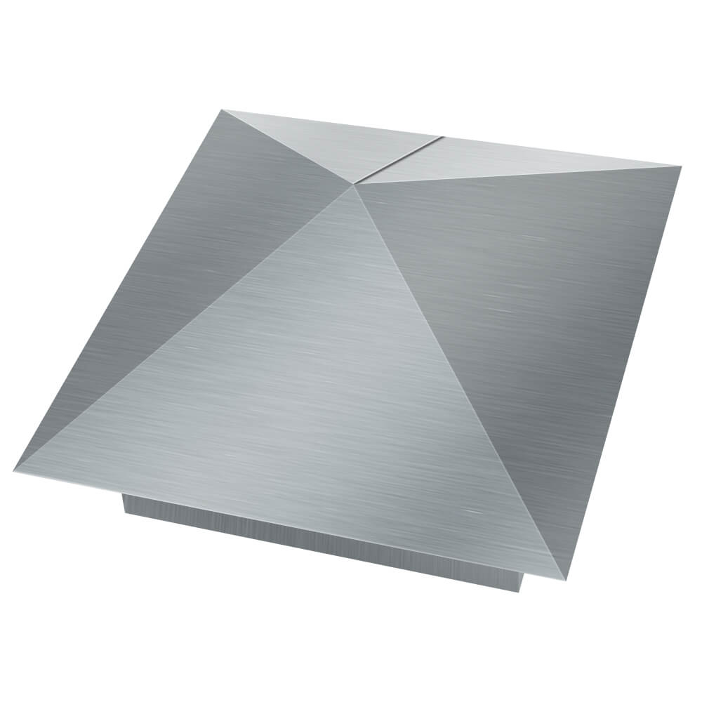 Колпак металлический 380х380мм оцинкованный заборный Феодосия фото