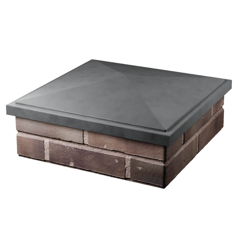 Колпак Zking БонаМоно Серый на столб 2х2 кирпича (515х515, 530х530мм) в Феодосии фото