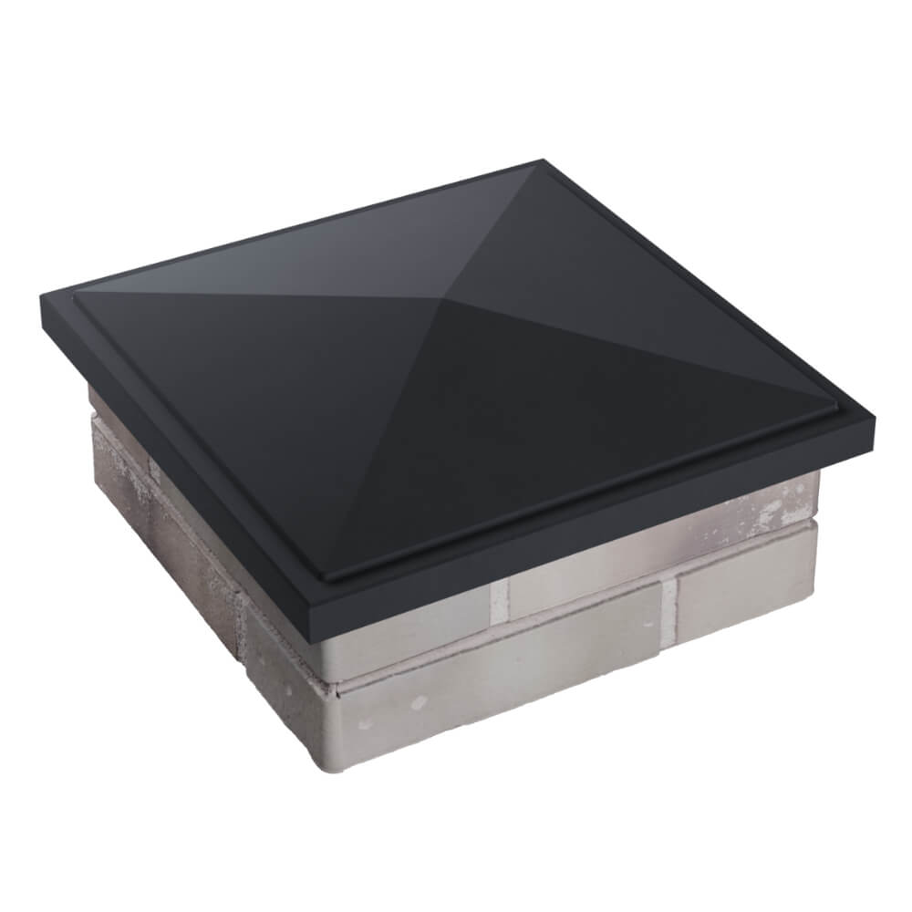 Колпак Zking БонаМоно Серый на столб 1.5х1.5 кирпича (385х385, 400х400мм) в Феодосии фото