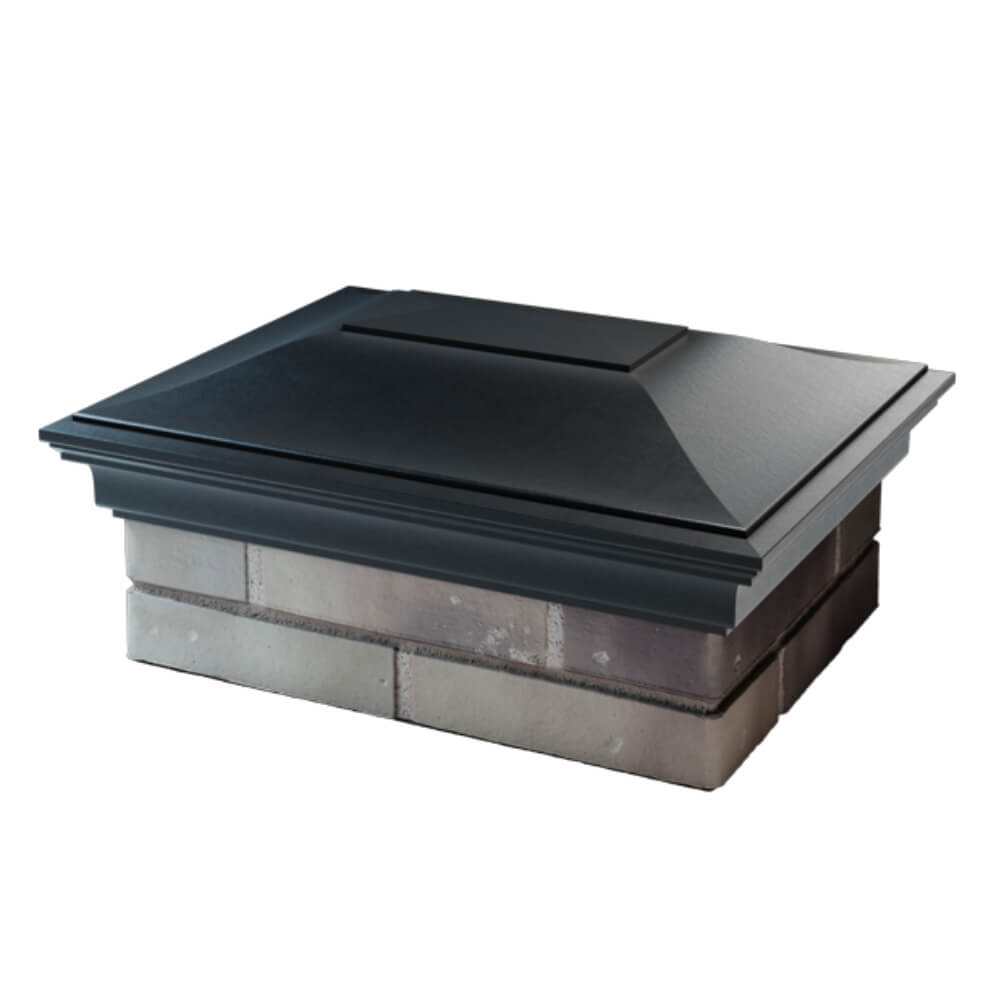 Колпак Zking Монблан Черный на столб 2х1.5 кирпича (515х385мм) в Феодосии фото