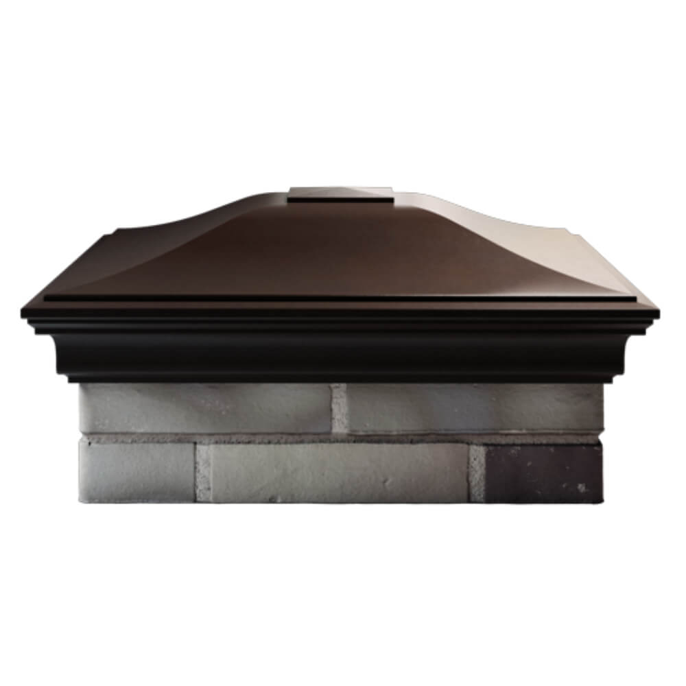 Колпак Zking Монблан Коричневый на столб 2х2 кирпича (515х515мм) в Феодосии фото