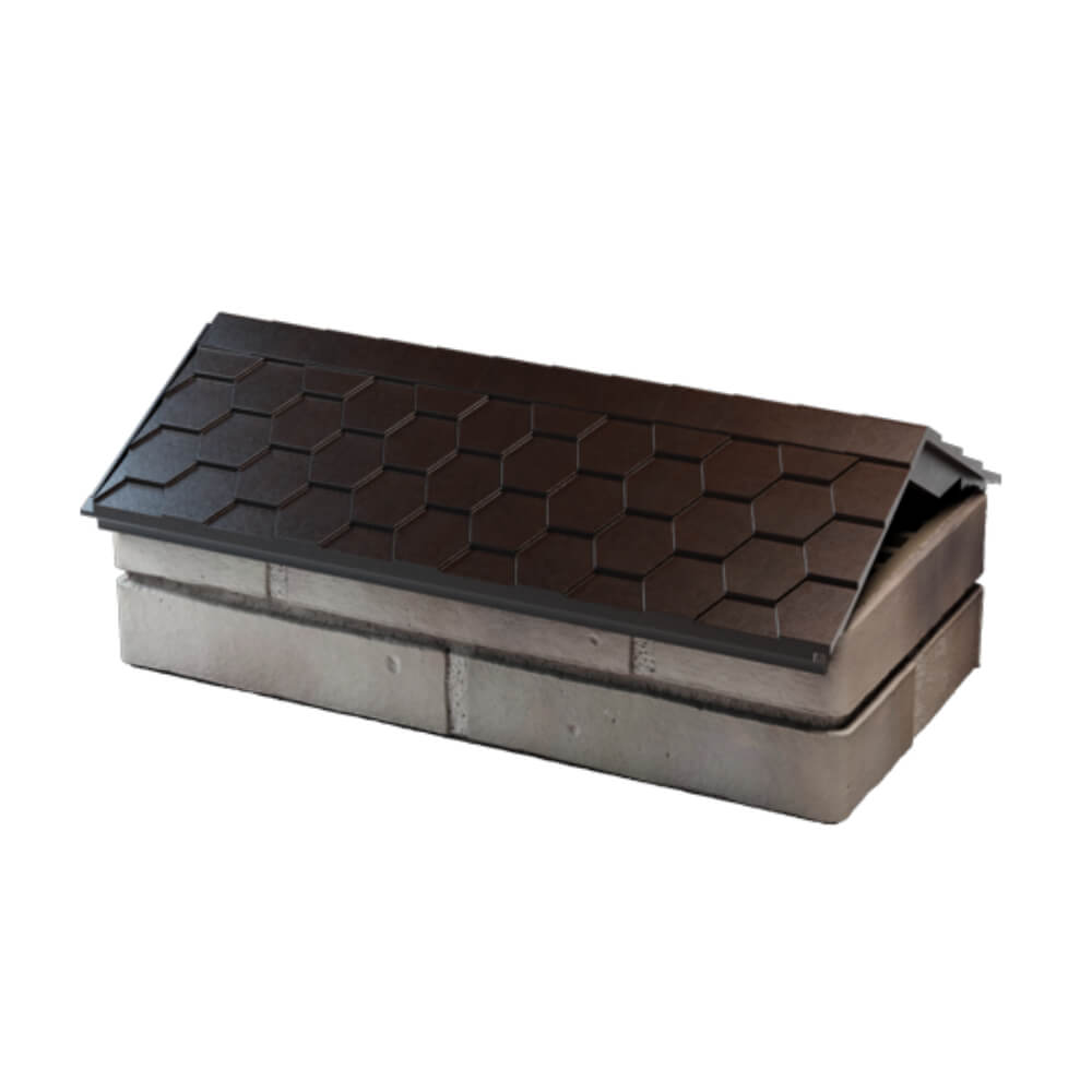 Парапет Zking Эверест Коричневый с посадкой на 1 кирпич (200/225/255мм) в Феодосии фото