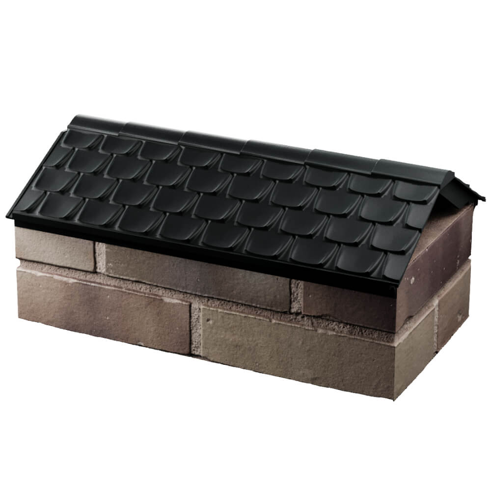 Парапет Zking Эльбрус Черный с посадкой на 1 кирпич (255мм) в Феодосии фото