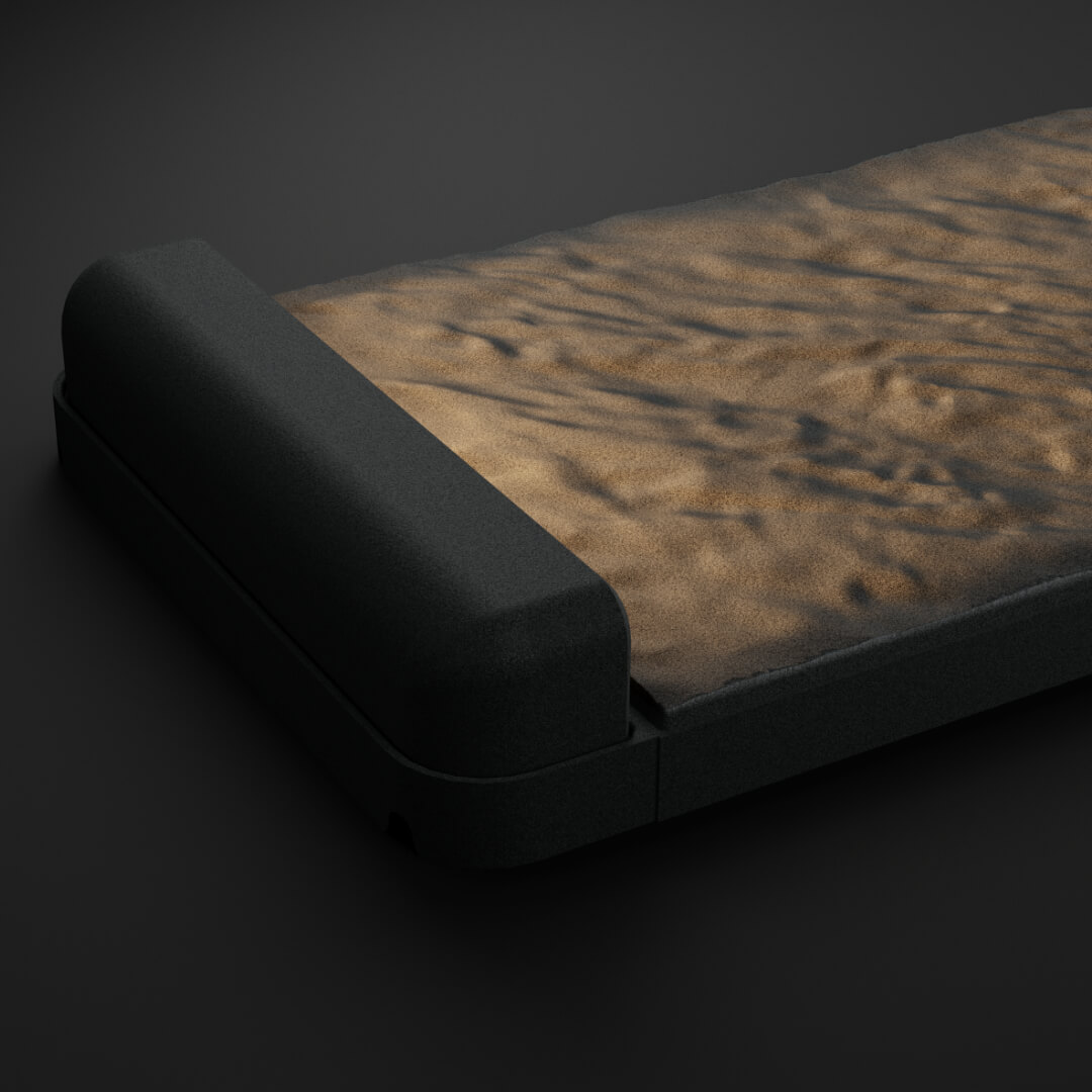 LED Светильник для шаговой плиты STONE Графитовый Серый 330х75х98мм в Феодосии фото