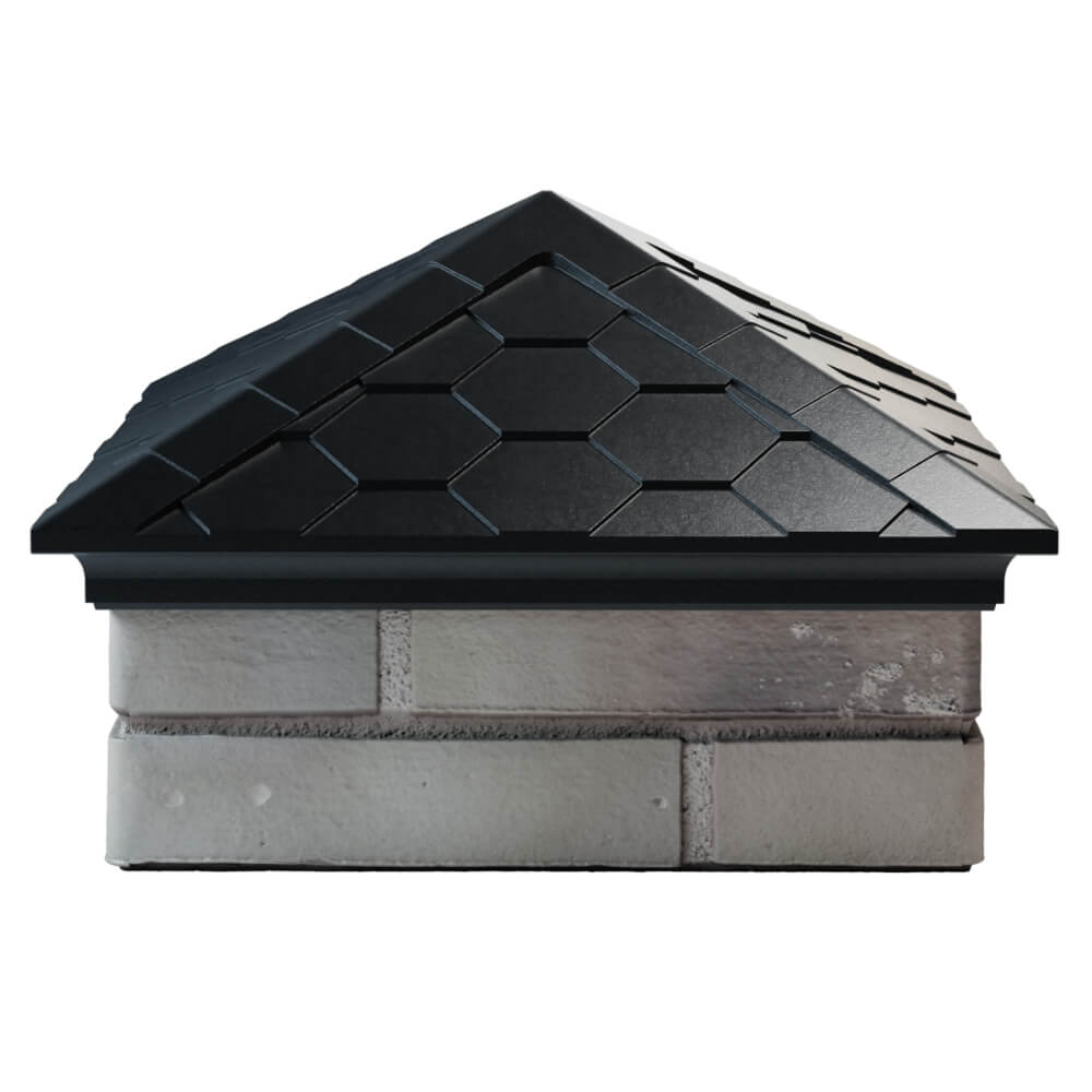 Колпак Zking Эверест Черный на столб 1.5х1.5 кирпича (390х390мм) Феодосия фото