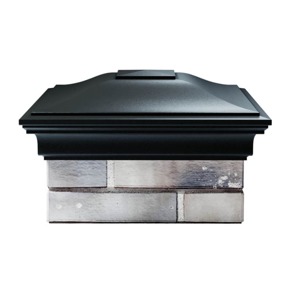 Колпак Zking Монблан Черный на столб 1.5х1.5 еврокирпича 0.7НФ (355х355мм) Феодосия фото