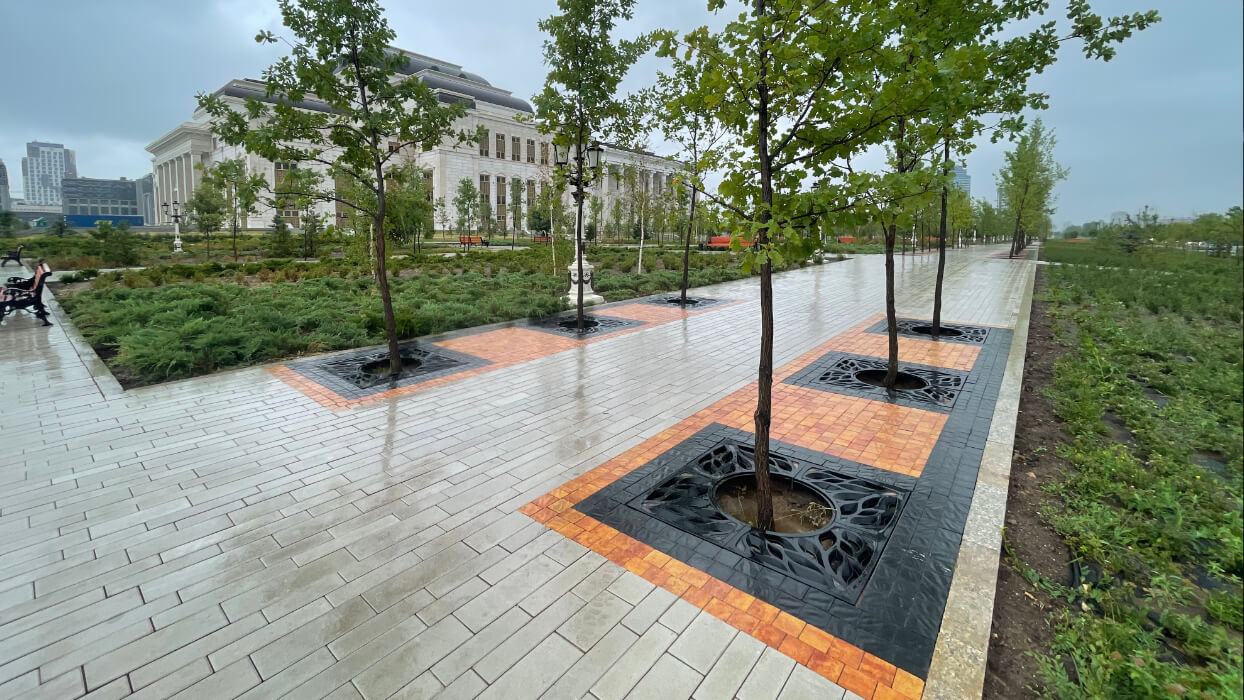 Приствольная решетка для дерева ZKING CRUST 1.2х1.2м Черная в Феодосии фото