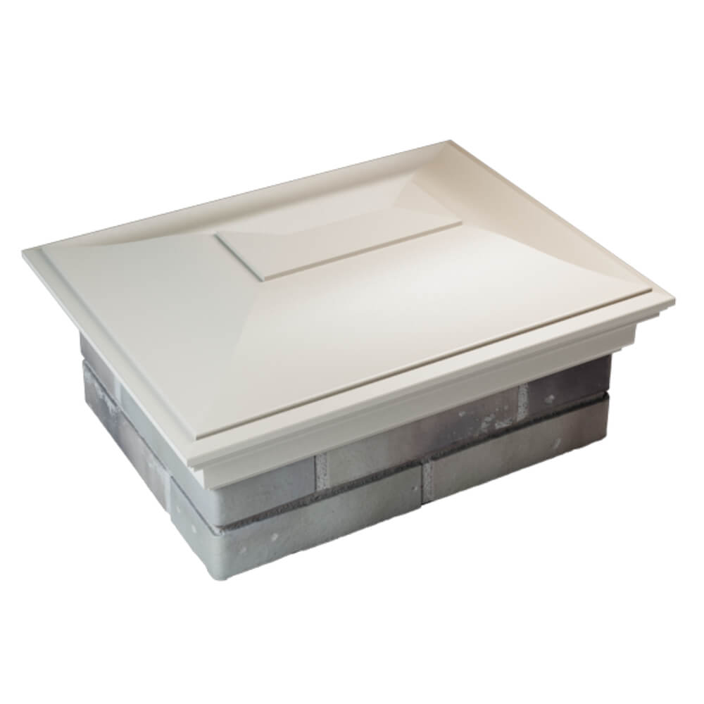 Колпак Zking Монблан Бежевый на столб 2х1.5 кирпича (515х385мм) Феодосия фото