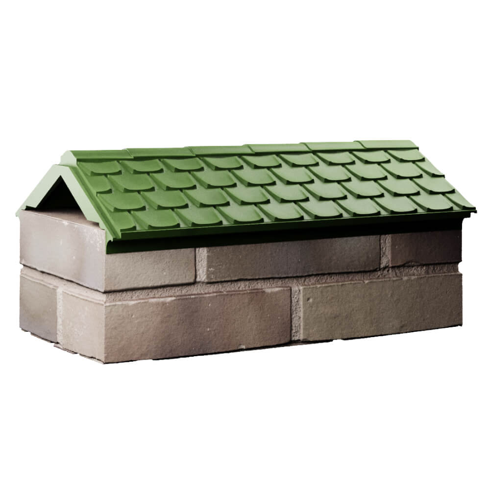 Парапет Zking Эльбрус Зеленый с посадкой на 1 кирпич (255мм) Феодосия фото