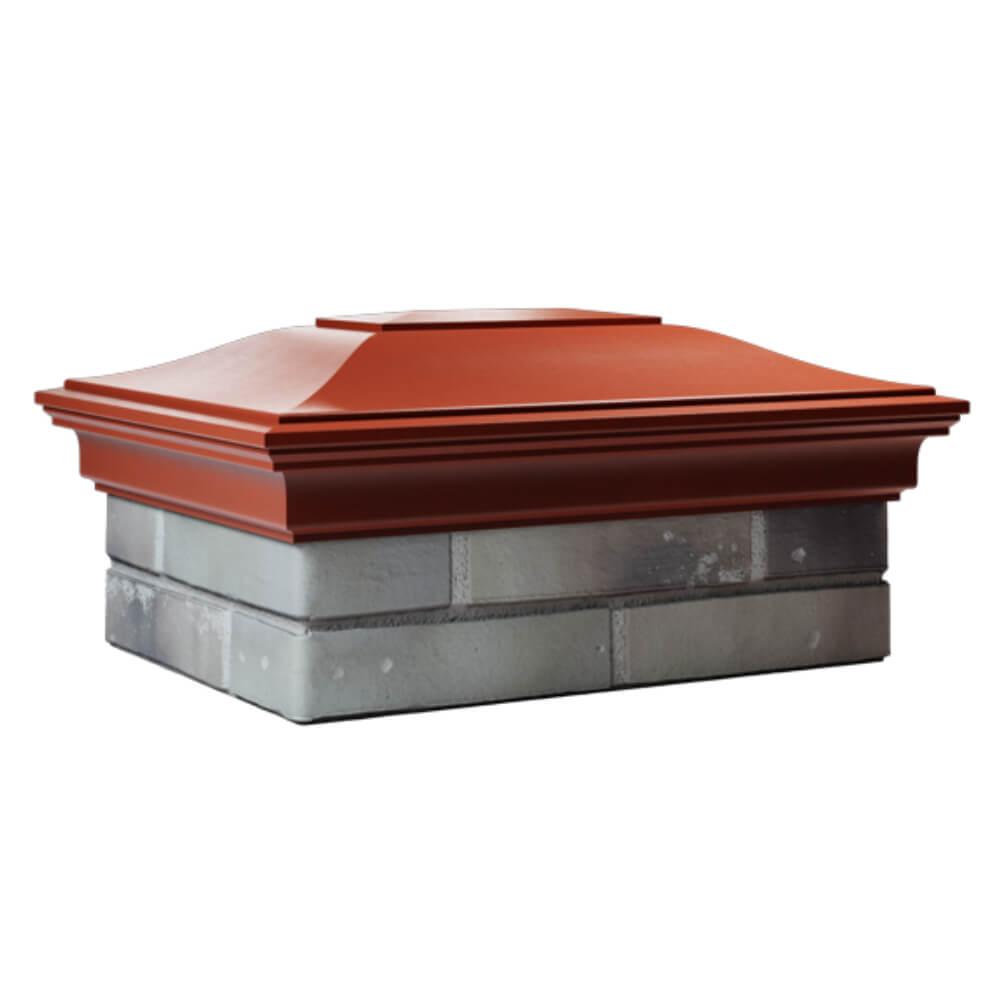 Колпак Zking Монблан Красный на столб 2х1.5 кирпича (515х385мм) в Феодосии фото