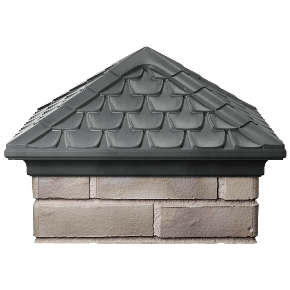 Колпак Zking Эльбрус Серый на столб 1.5х1.5 кирпича (385х385мм) Феодосия фото