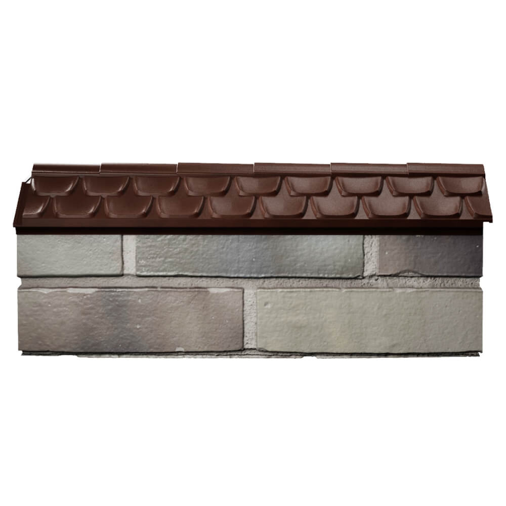 Парапет Zking Эльбрус Коричневый с посадкой на 0.5 кирпича (130мм) в Феодосии фото