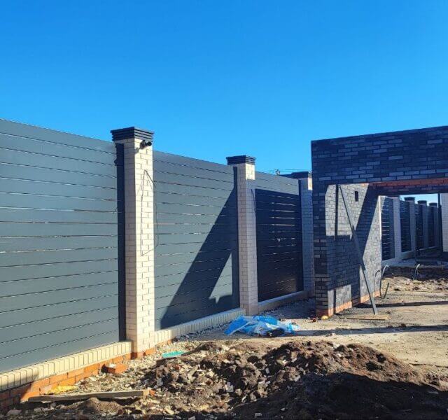 Колпак Zking Бона ХайТек Серый на столб 1.5х1.5 кирпича (385х385мм) в Феодосии фото