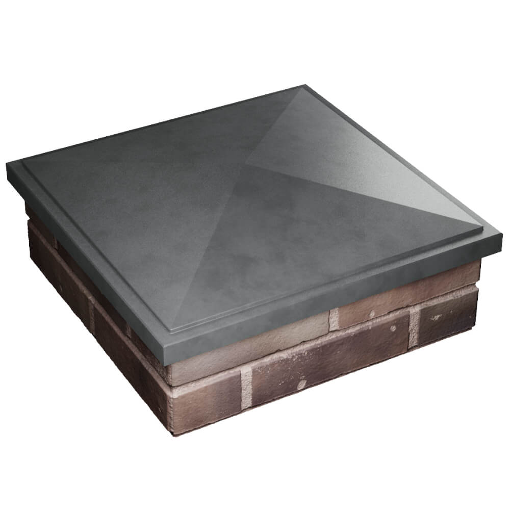 Колпак Zking БонаМоно Серый на столб 2х2 кирпича (515х515, 530х530мм) в Феодосии фото