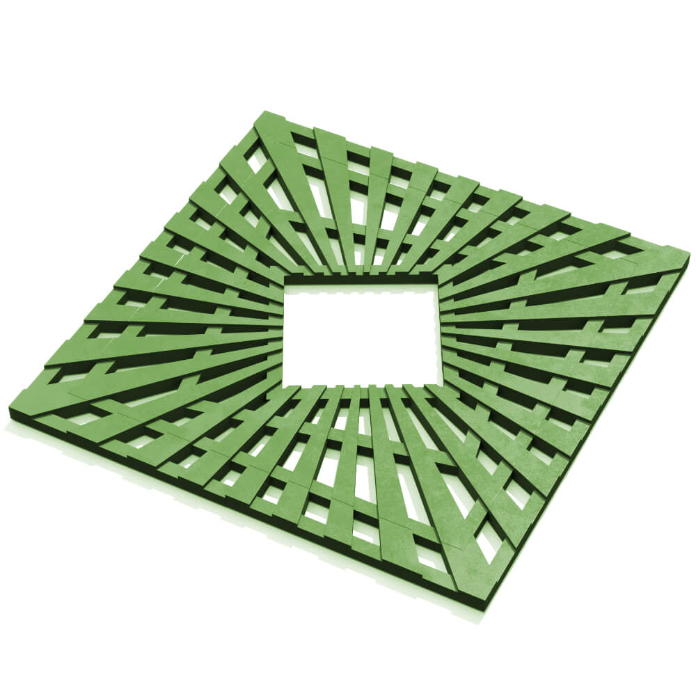 Приствольная решетка для дерева ZKING ATMOSPHERE 1.2х1.2м Зеленая в Феодосии фото