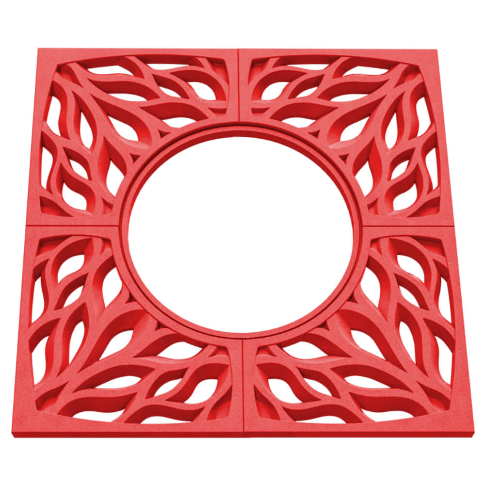 Приствольная решетка для дерева ZKING CRUST 1.2х1.2м Красная в Феодосии фото