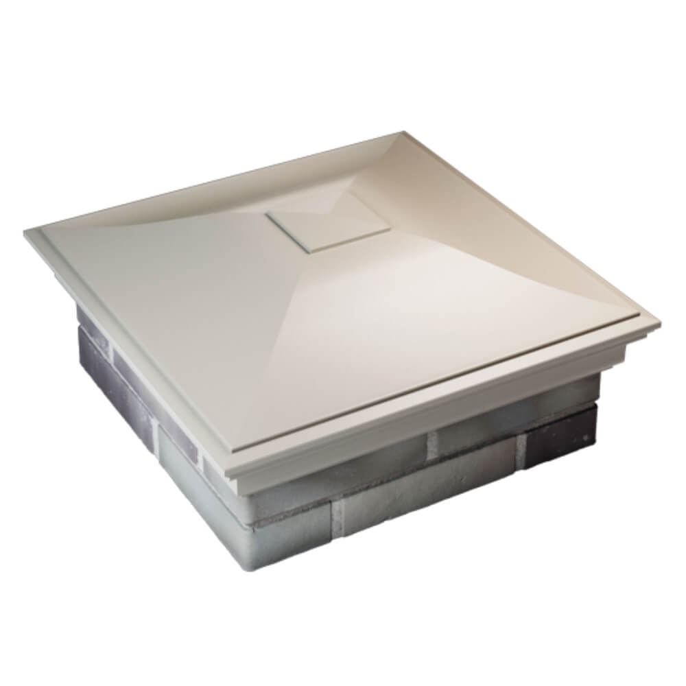 Колпак Zking Монблан Бежевый на столб 2х2 кирпича (515х515мм) Феодосия фото