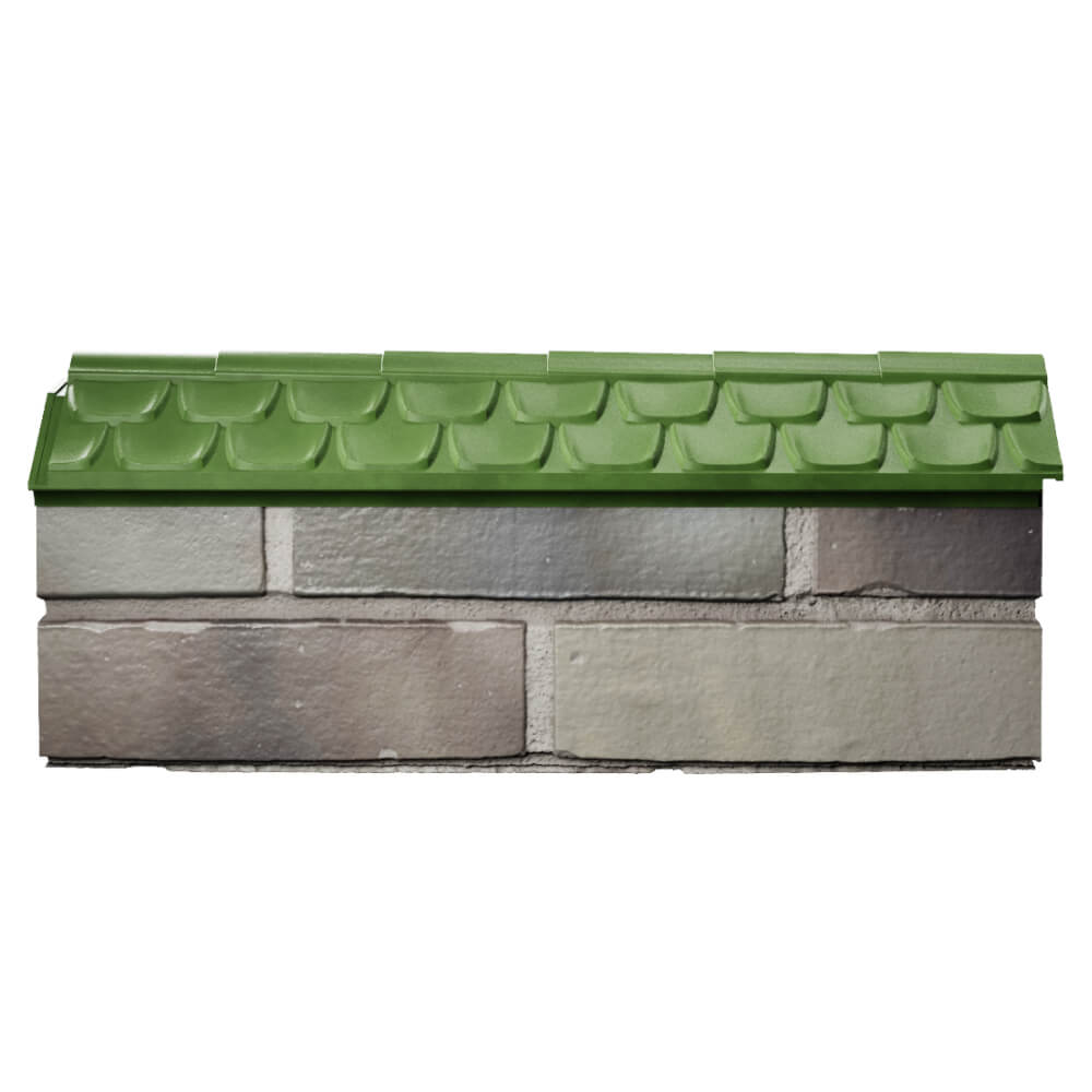 Парапет Zking Эльбрус Зеленый с посадкой на 0.5 кирпича (130мм) в Феодосии фото