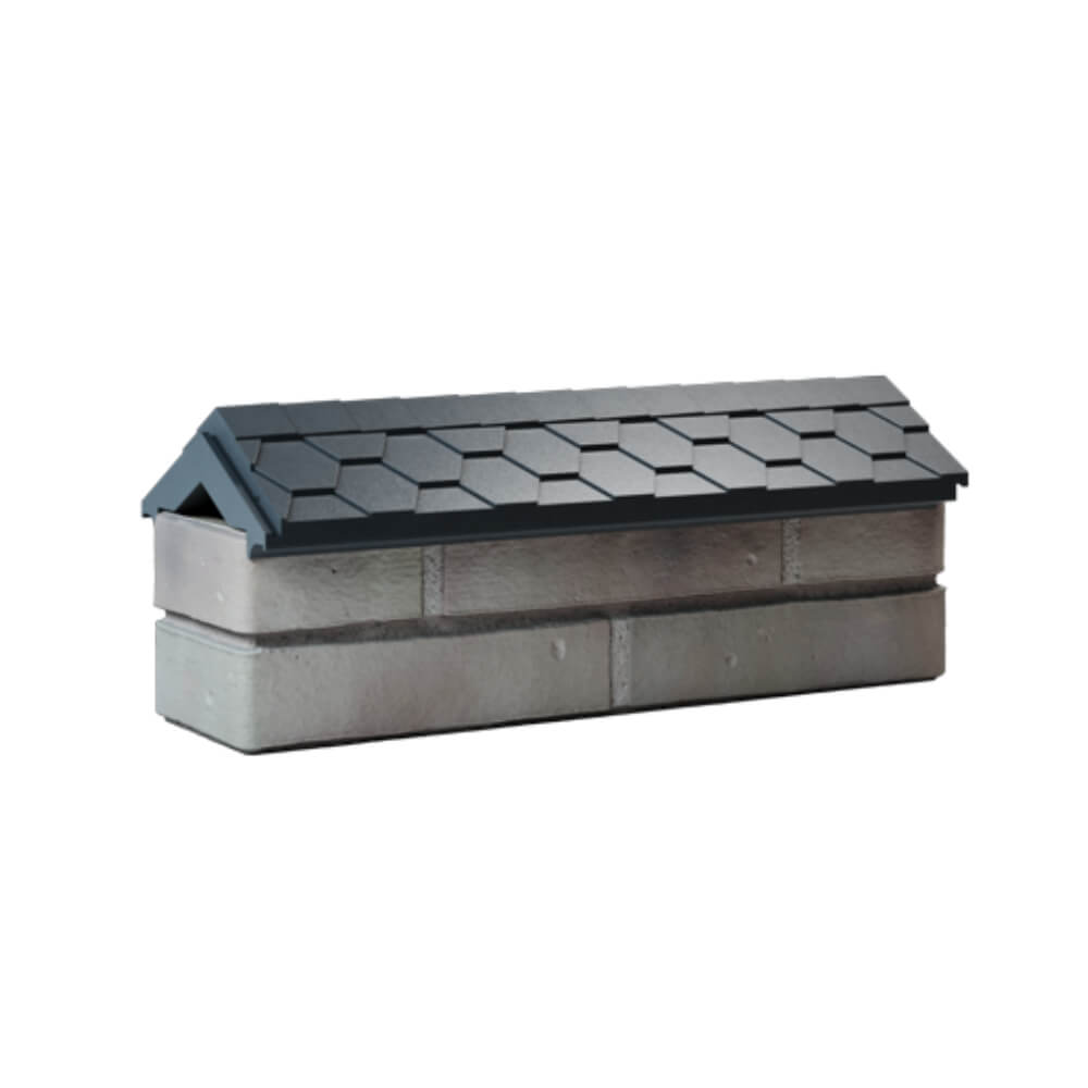 Парапет Zking Эверест Серый с посадкой на 0.5 кирпича (130мм) Феодосия фото