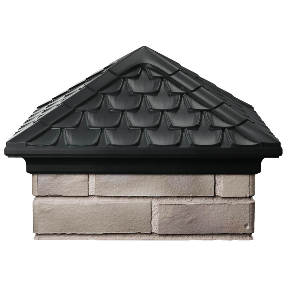 Колпак Zking Эльбрус Черный на столб 1.5х1.5 кирпича (385х385мм) Феодосия фото